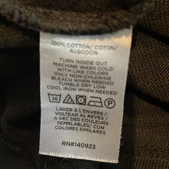 Loft Button Trim Long Sleeve Tee Black M - Picture 6 of 6